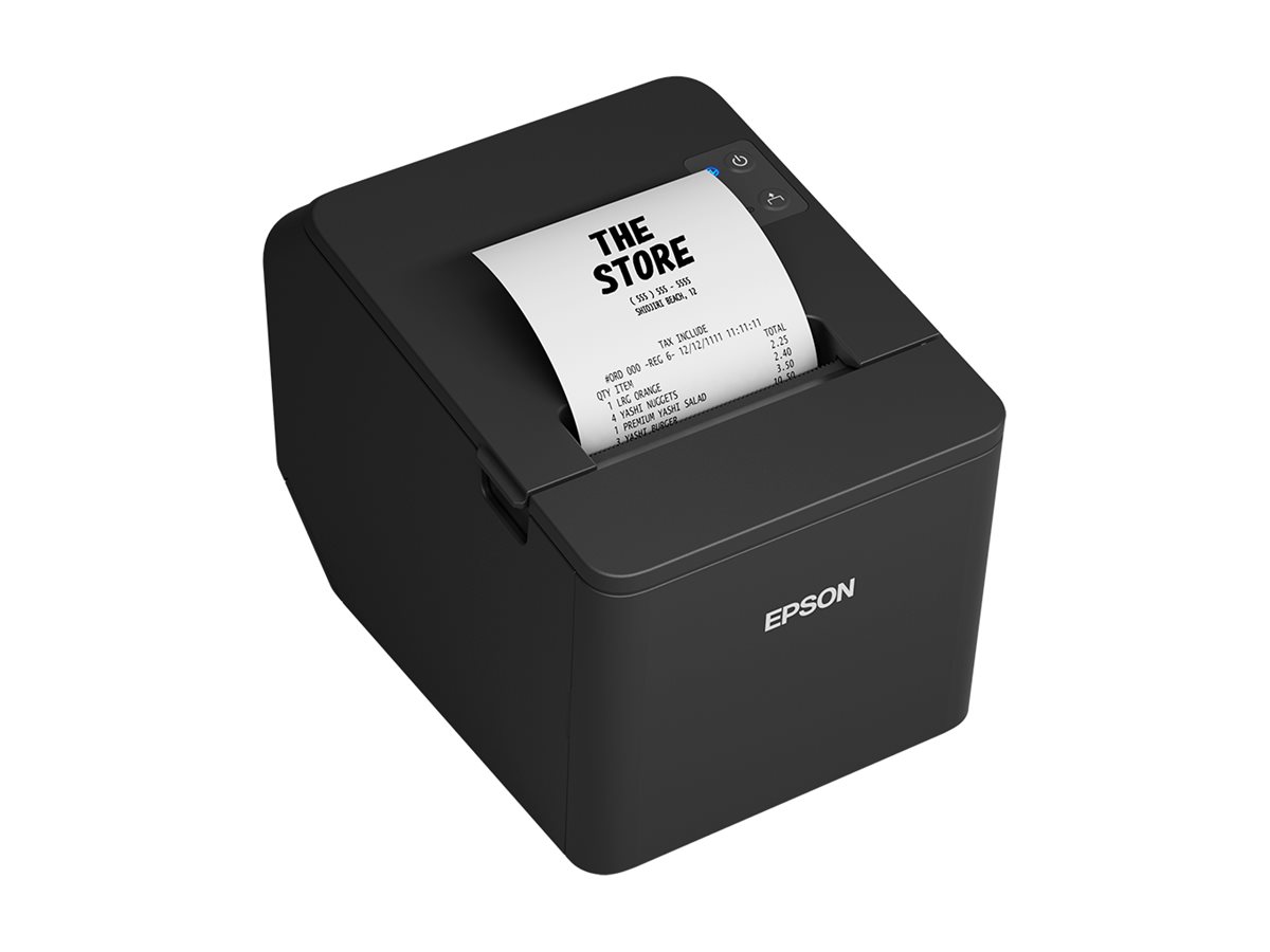 Impressora de Talões Epson TM-T20IVEN/ Térmica/ Largura do Papel 80mm/ USB-RS232-Ethernet/ Preta - Imagem 3