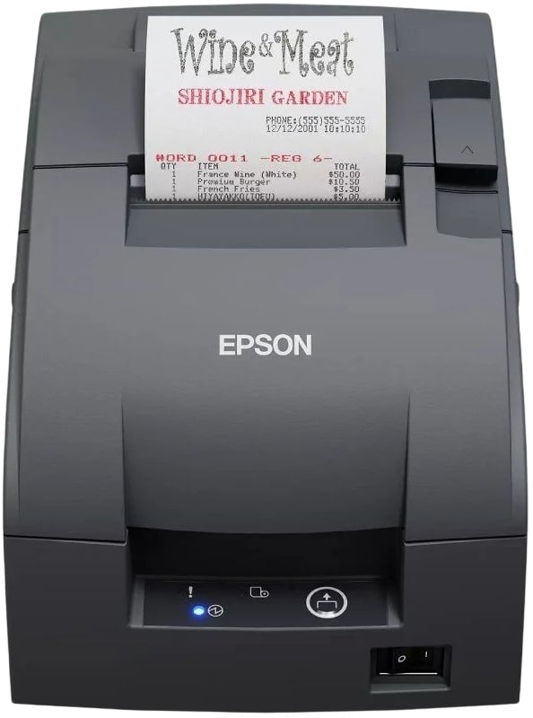 Impressora de Talões Epson TM-U220IIB/ Largura Papel 76mm/ USB/ Preto