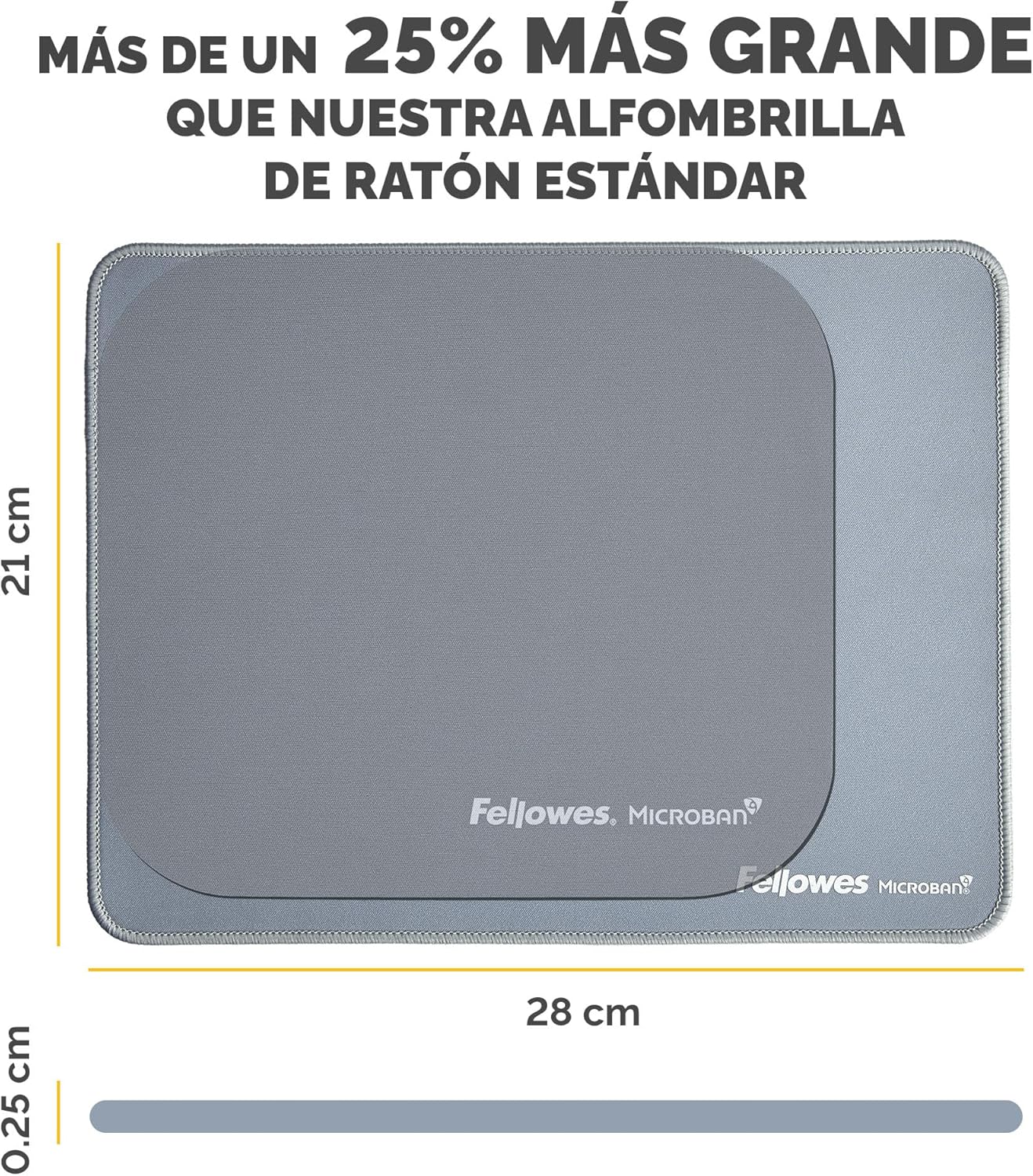 Tapete Fellowes Breyta XL/ 2.5 x 280 x 210mm/ Azul - Imagem 4