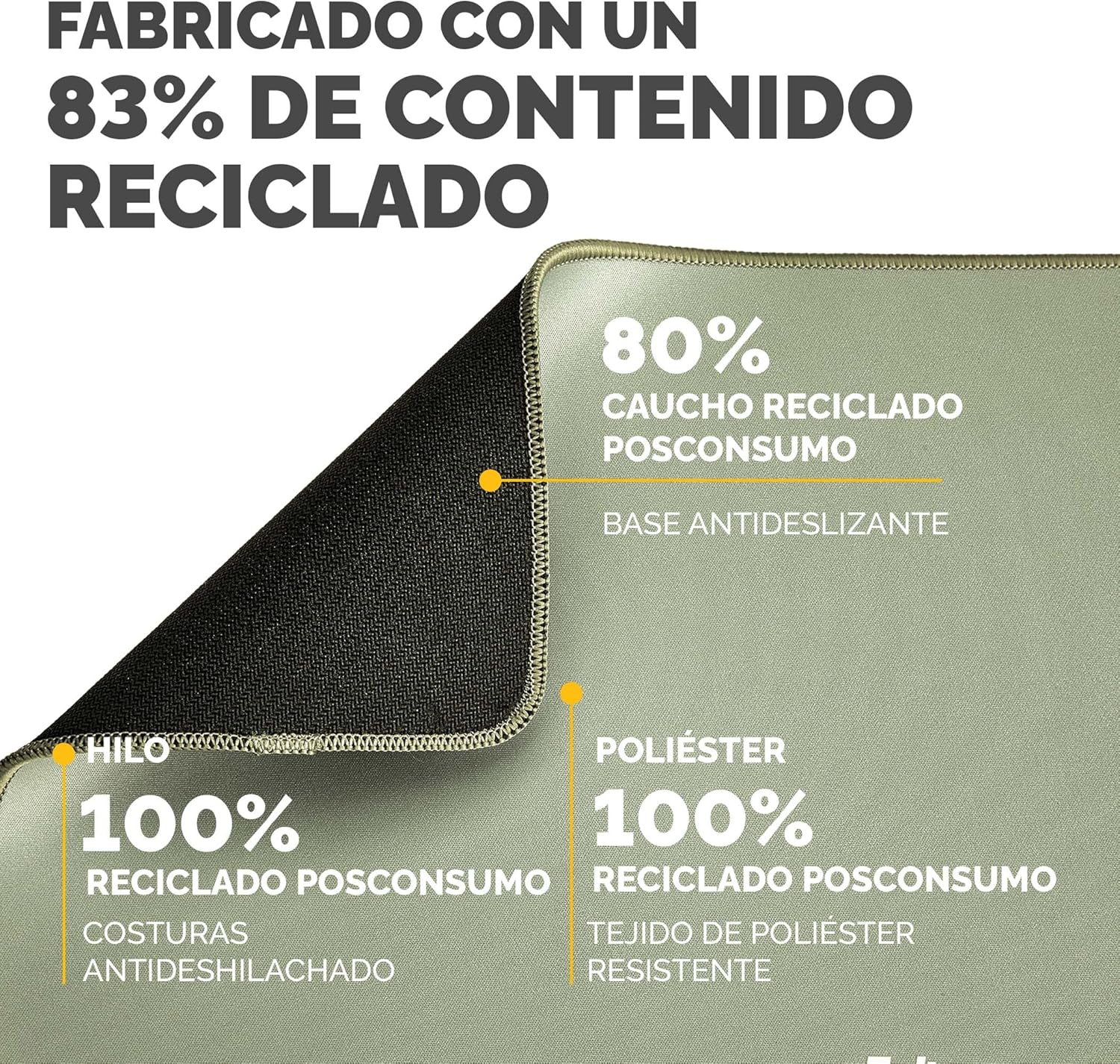 Tapete Fellowes Breyta XL/ 2.5 x 280 x 210mm/ Verde Sálvia - Imagem 6