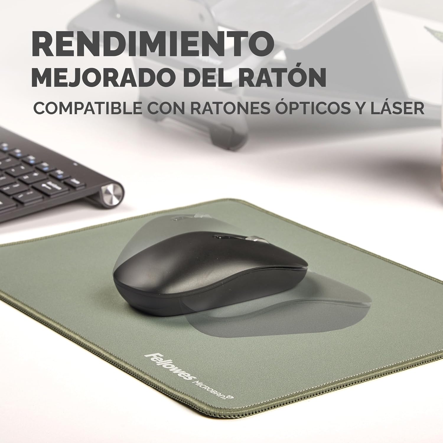 Tapete Fellowes Breyta XL/ 2.5 x 280 x 210mm/ Verde Sálvia - Imagem 7
