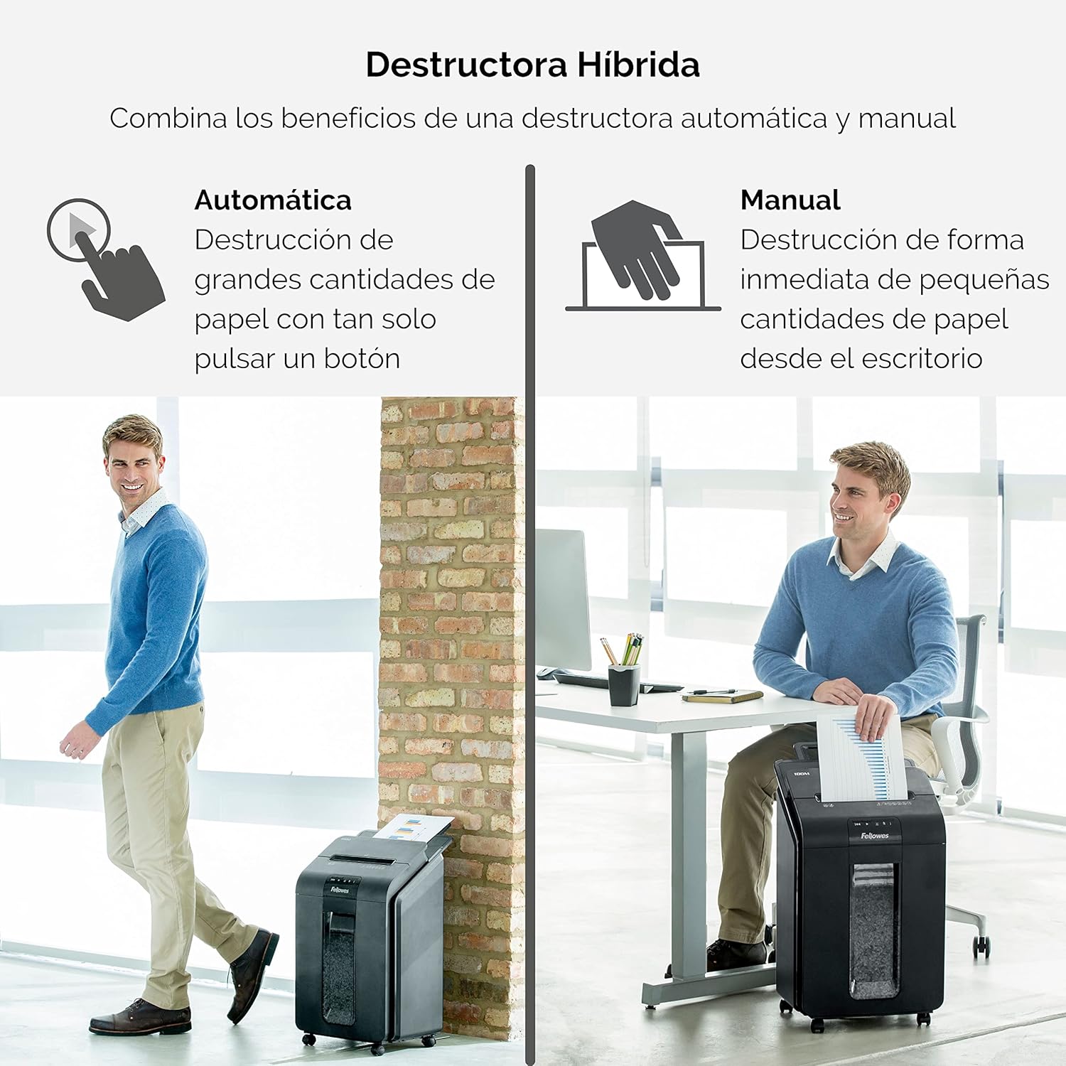 Trituradora Fellowes AutoMax 100M/ Microcorte de 4 x 10 mm/ Preto - Imagem 7