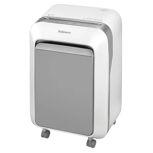 Destruidora de Papel Fellowes LX211 Microcorte 2x12mm P-5 15 Folhas Intellibar Branco