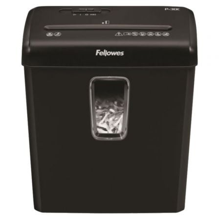 Fragmentadora Fellowes P-30C/ Corte em Partículas de 4 x 34mm/ Preta