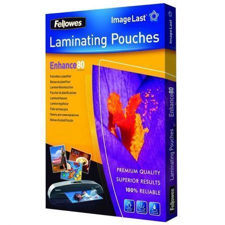 Peliculas para Plastificar Fellowes 5306114/ A4/ 80 Mícrons/ 100 unidades