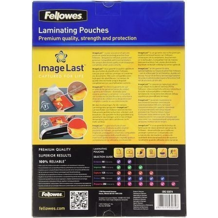 Peliculas para Plastificar Fellowes 5307407/ A4/ 125 Micras/ 100 unidades - Imagem 2