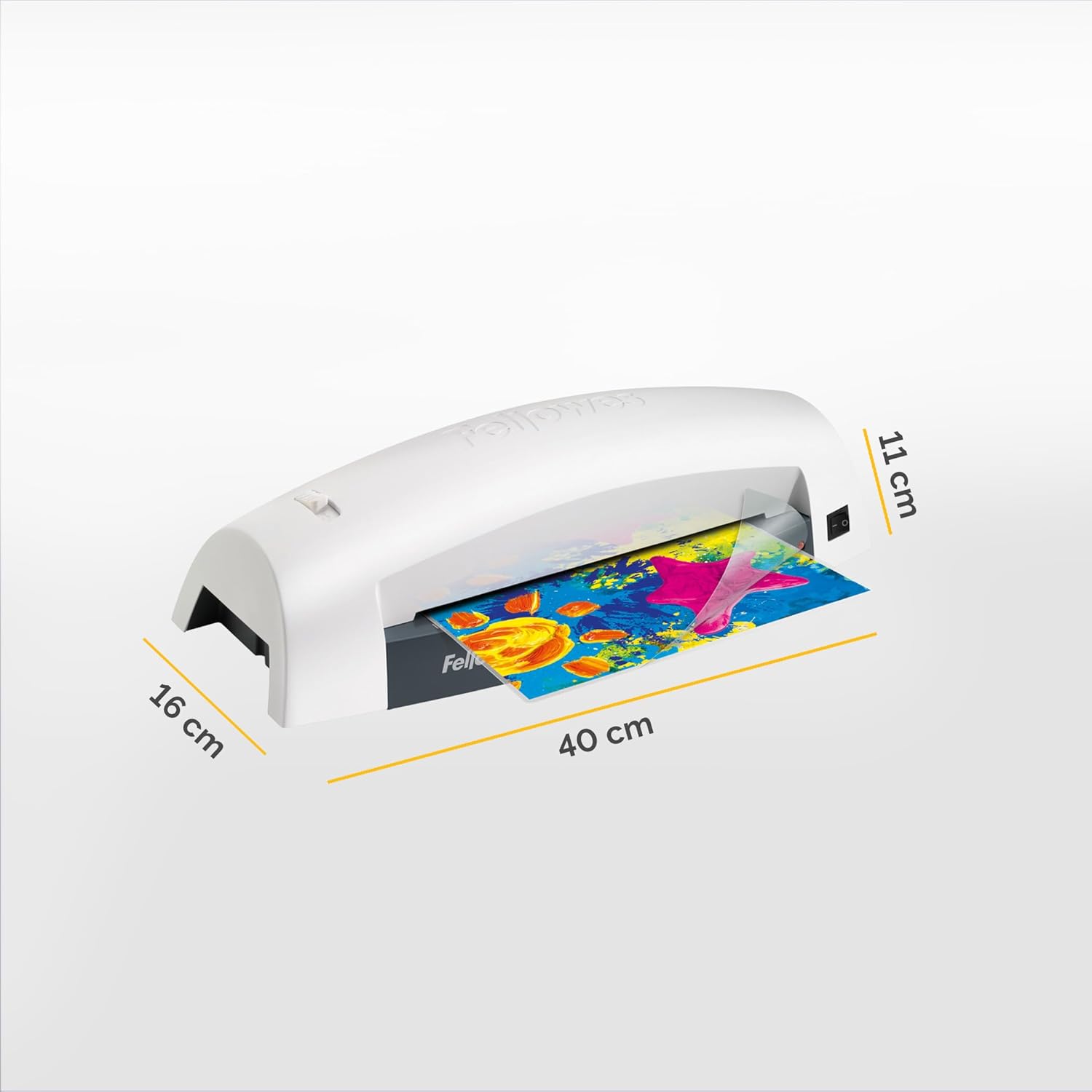 Plastificadora Fellowes Lunar 5715601 / até A4 e 80 Micras / Branca e Preta - Imagem 2