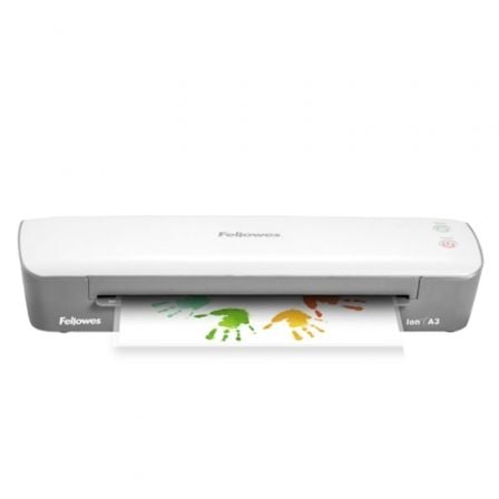 Plastificadora Fellowes Ion A3/ até A3 e 125 Micras/ Branca e Cinzenta - Imagem 2