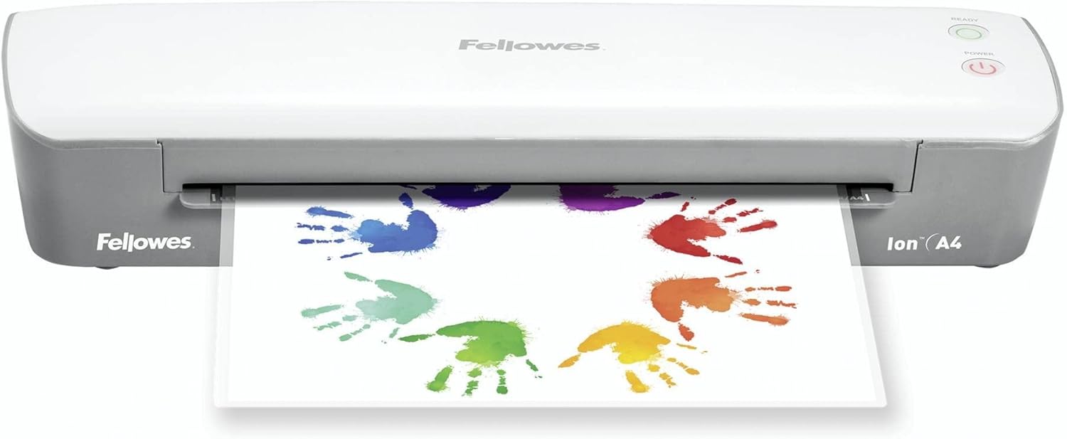 Plastificadora Fellowes Ion A4 4560001/ até A4 e 80-125 Microns/ Branca e Cinzenta - Imagem 4