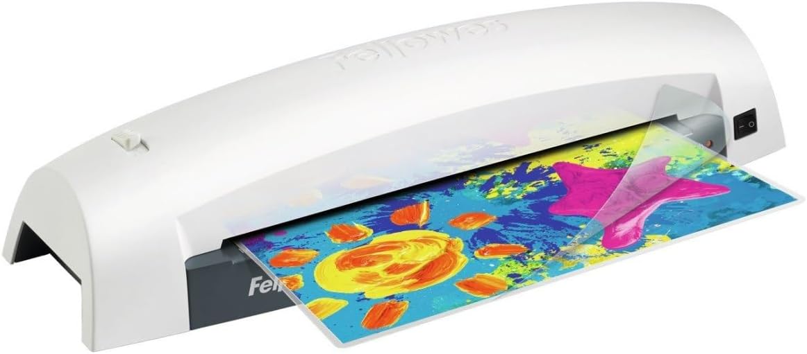 Plastificadora Fellowes Lunar A3 5716701/ até A3 e 80-125 Mícrons/ Branca e Preta - Imagem 2