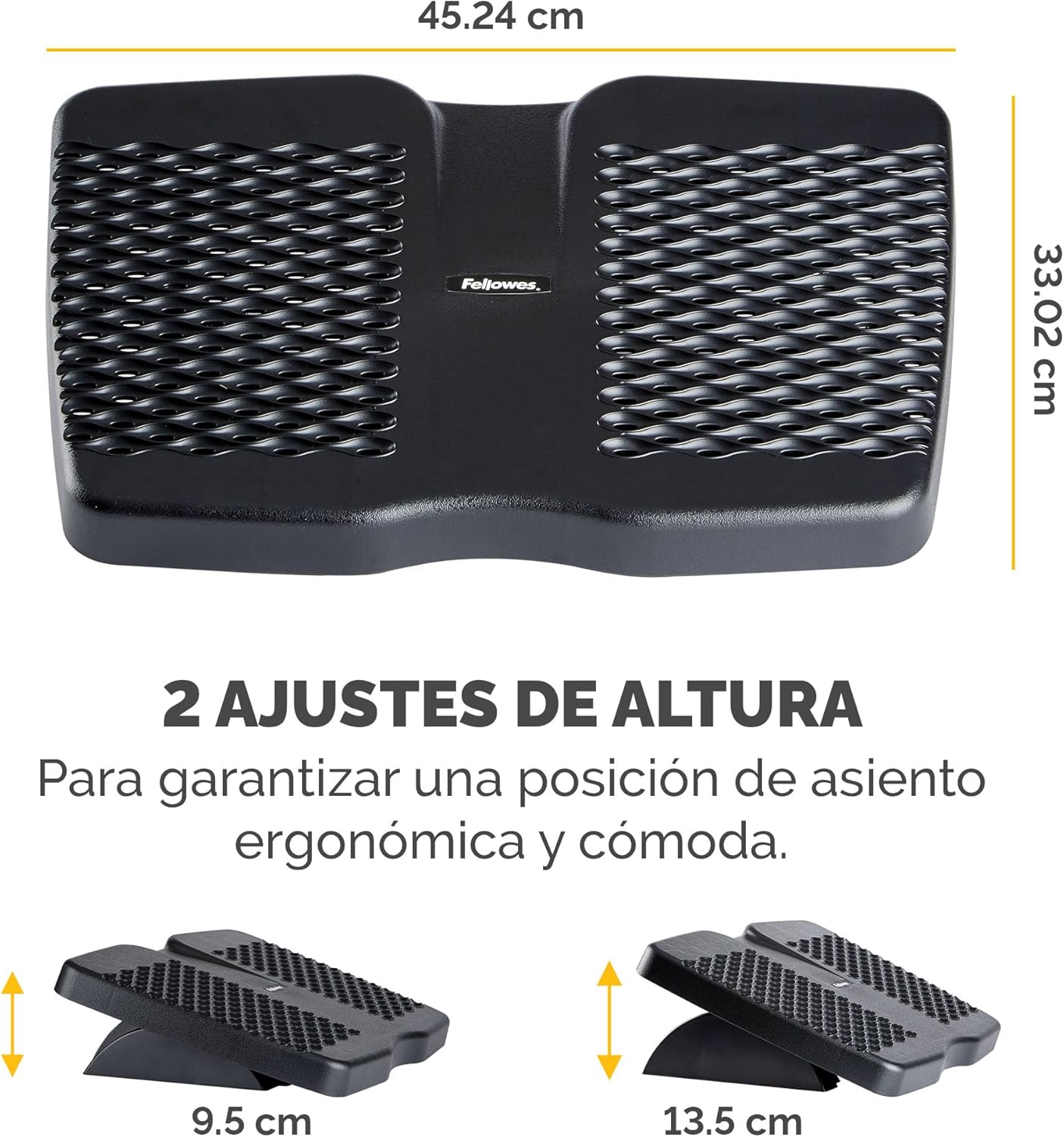 Apoia-Pés Fellowes Refresh 8066001/ com Ventilação/ 9.53 x 45.24 x 33.02cm - Imagem 3