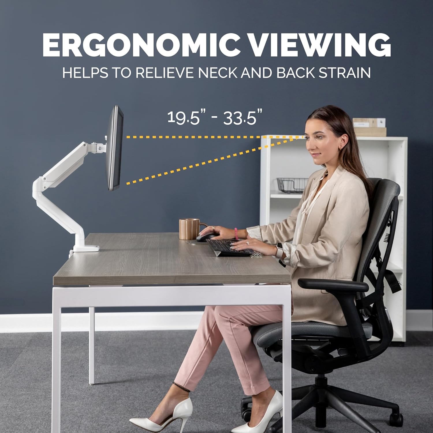 Apoio de Mesa para Monitor Fellowes 8056201/ até 8kg - Imagem 8