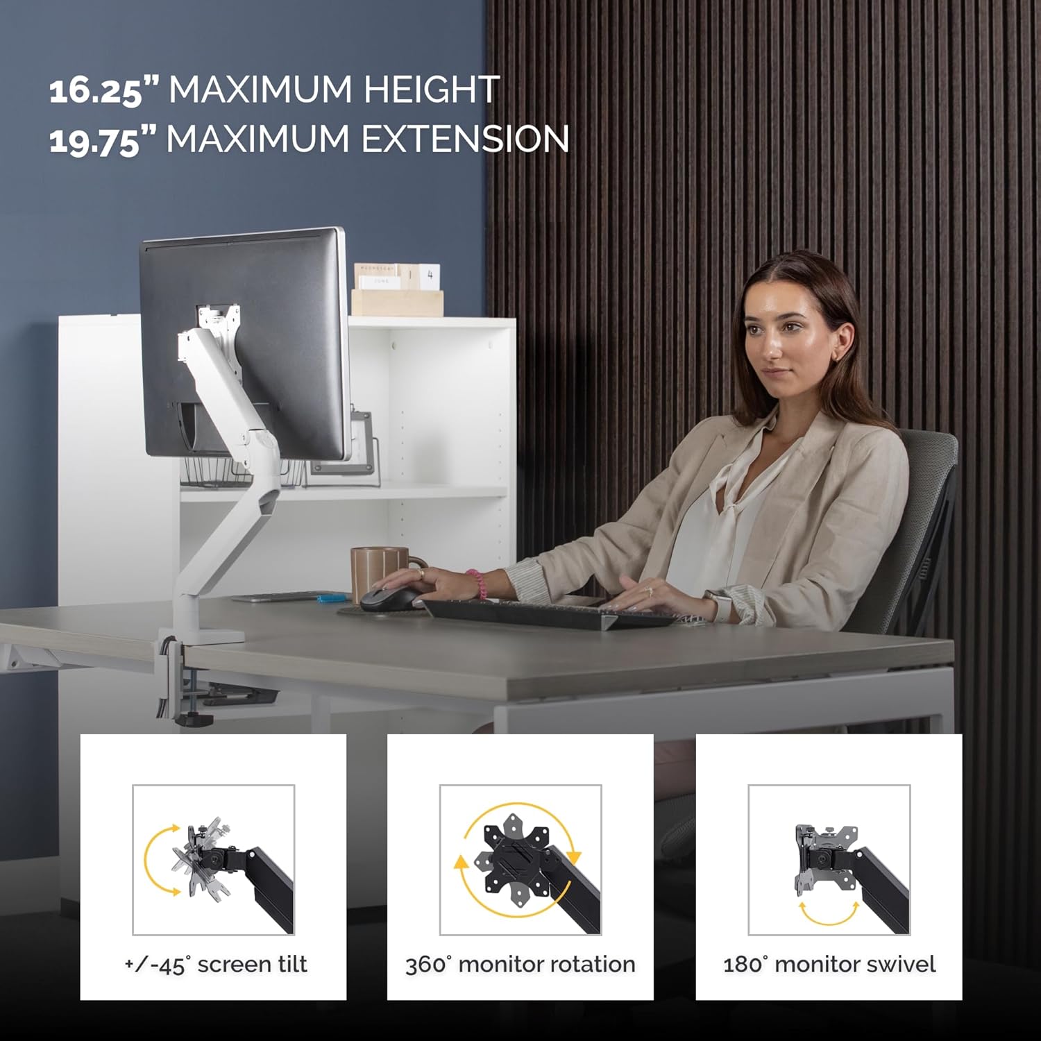 Apoio de Mesa para Monitor Fellowes 8056201/ até 8kg - Imagem 3