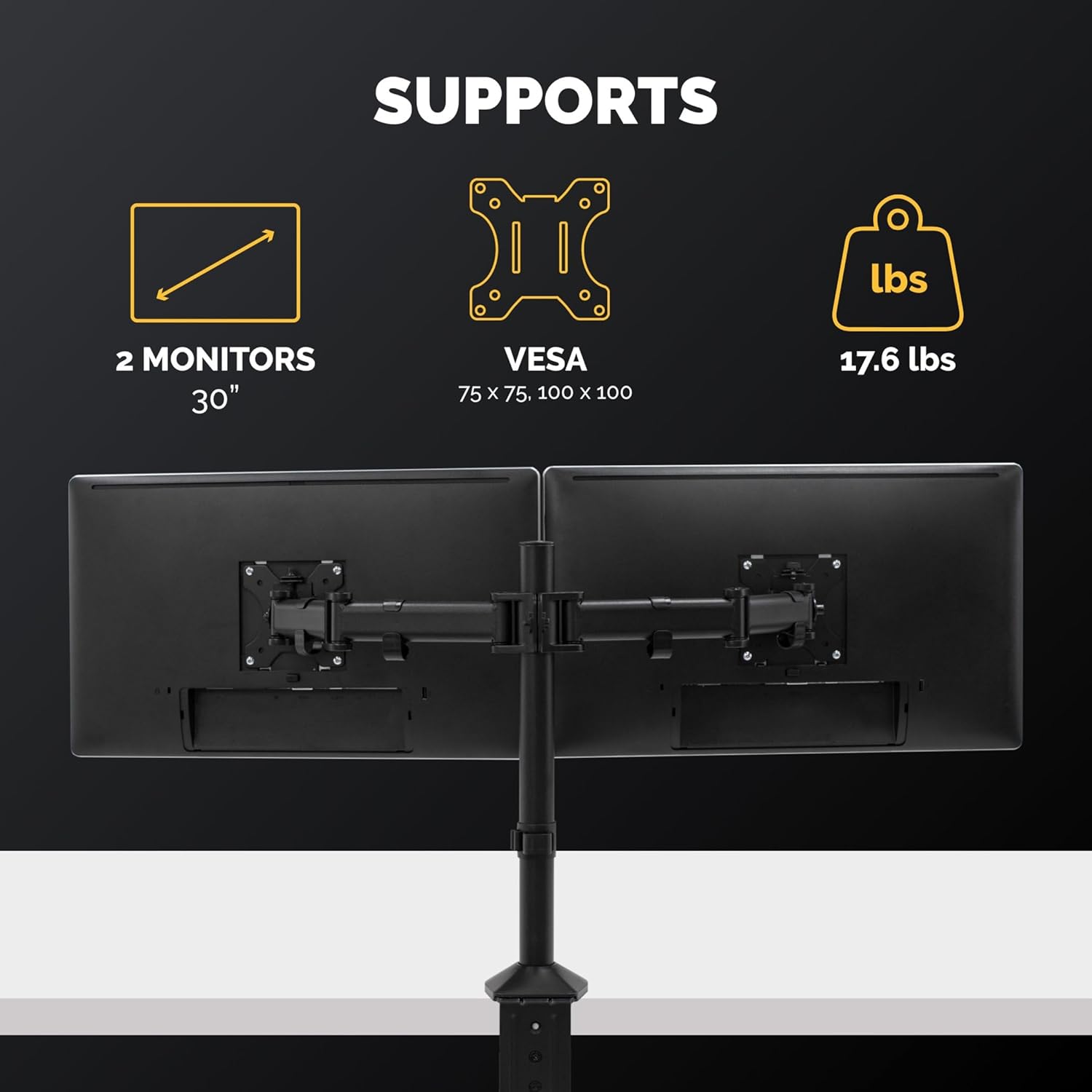 Suporte de Mesa para 2 Monitores Fellowes 8502601 / até 8 kg - Imagem 2