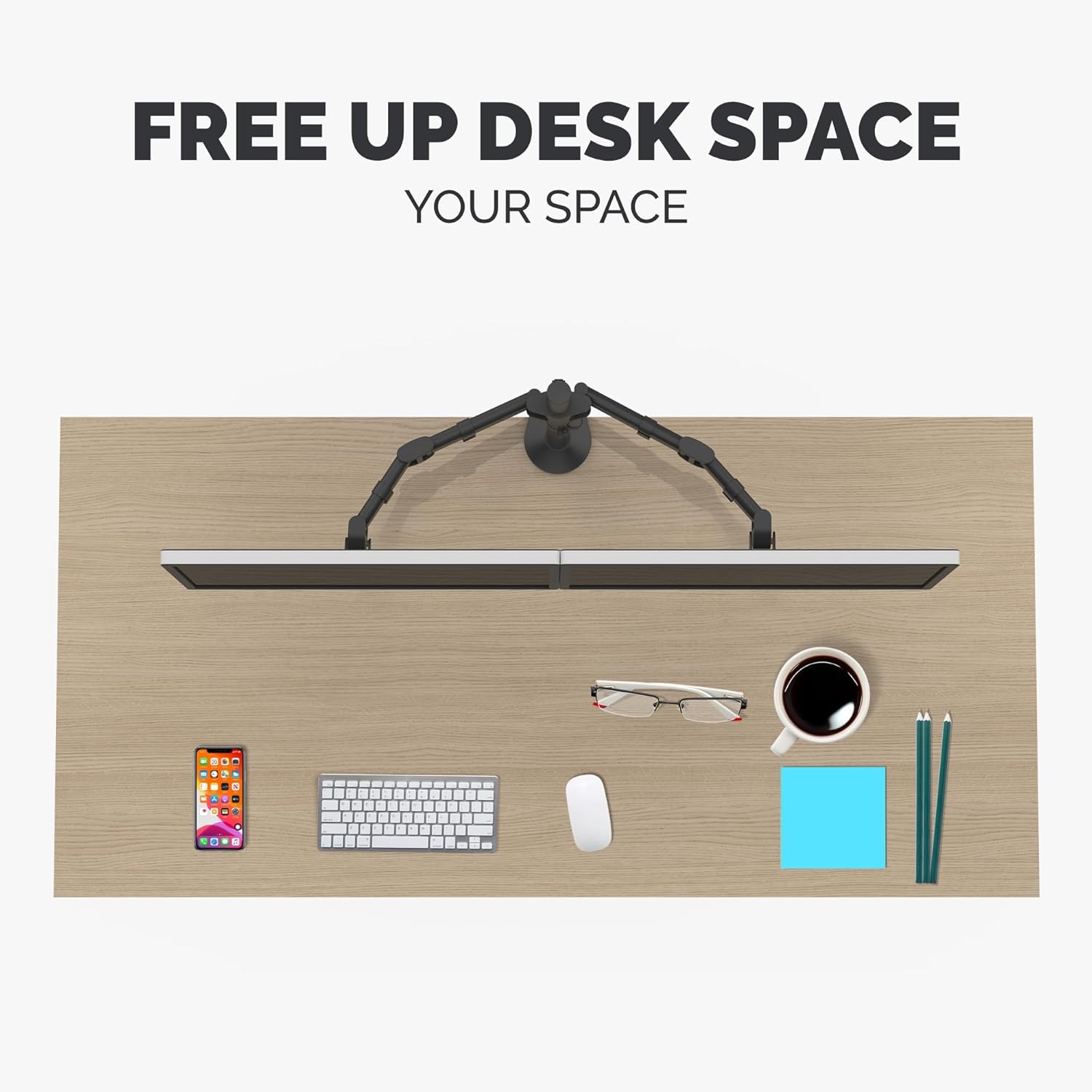 Suporte de Mesa para 2 Monitores Fellowes 8502601 / até 8 kg - Imagem 7