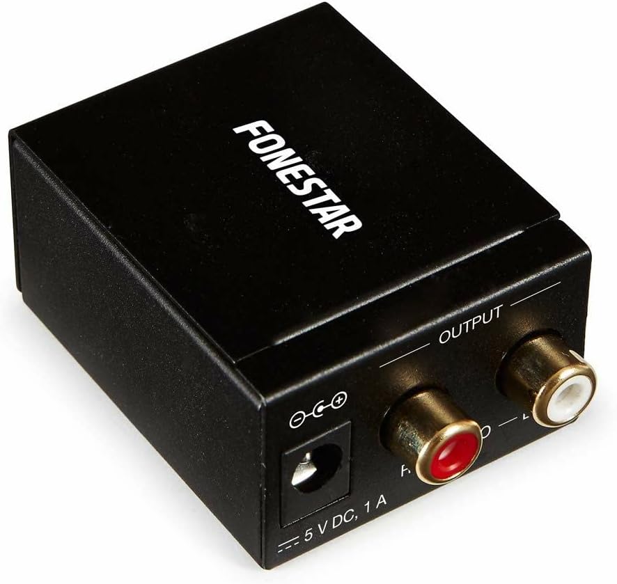 Conversor de Áudio Fonestar FO-37DA/ Entrada Toslink e RCA/ Saída 2x RCA - Imagem 2