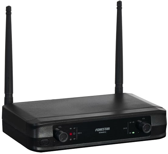 Microfone Sem Fios Duplo de Mão UHF Fonestar SONAIR-2M/ Inclui Recetor - Imagem 2