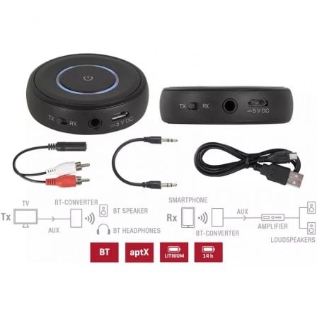 Transmissor e Recetor de Áudio Sem Fios Fonestar BT-CONVERTER - Imagem 4