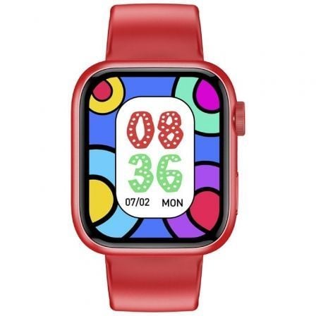 Smartwatch Forever IGo Watch 3 JW-500/ Notificações/ Frequência Cardíaca/ Vermelho - Imagem 2