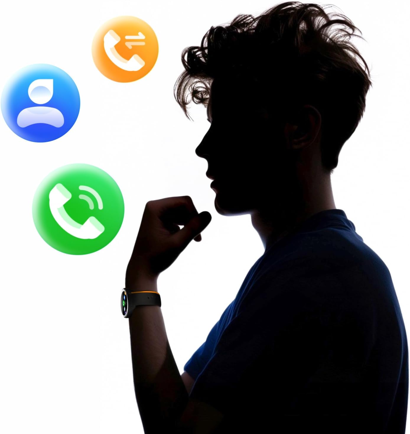 Forever Smartwatch IGo Watch 4 JW-600 Notificações/ Frequência Cardíaca/ Preto - Imagem 2