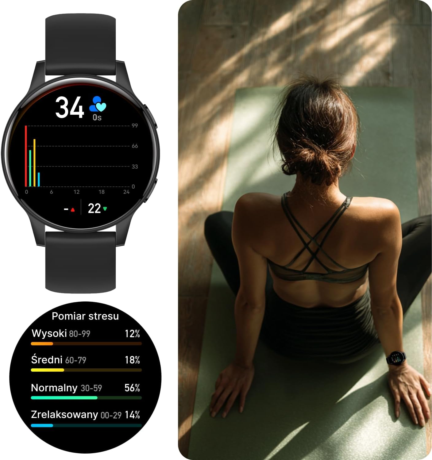 Forever Smartwatch IGo Watch 4 JW-600 Notificações/ Frequência Cardíaca/ Preto - Imagem 7