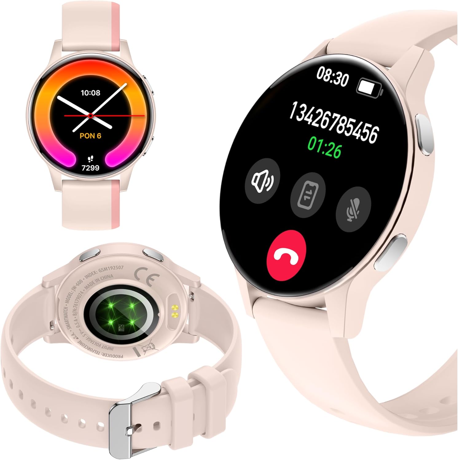 Forever Smartwatch IGo Watch 4 JW-600 Notificações/ Frequência Cardíaca/ Rosa