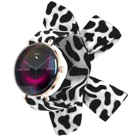Forever Smartwatch Lucca SB-370/ Notificações/ Frequência Cardíaca/ Ouro Rosa/ Inclui Bracelete Moteada