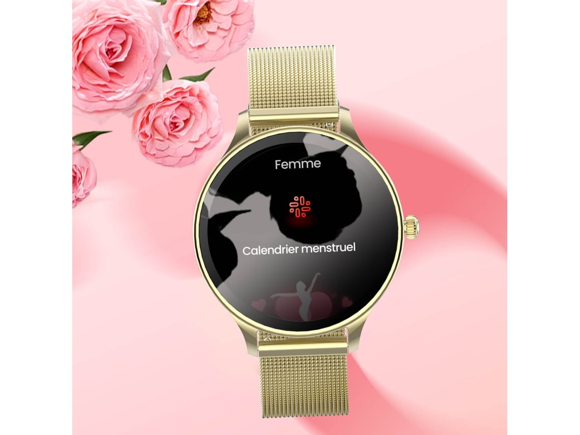 Smartwatch Forever Velora SB-306/ Notificações/ Frequência Cardíaca/ Ouro - Imagem 5