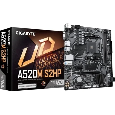 Motherboard Gigabyte A520M S2HP Socket AM4 DDR4 PCIe 3.0 Micro ATX