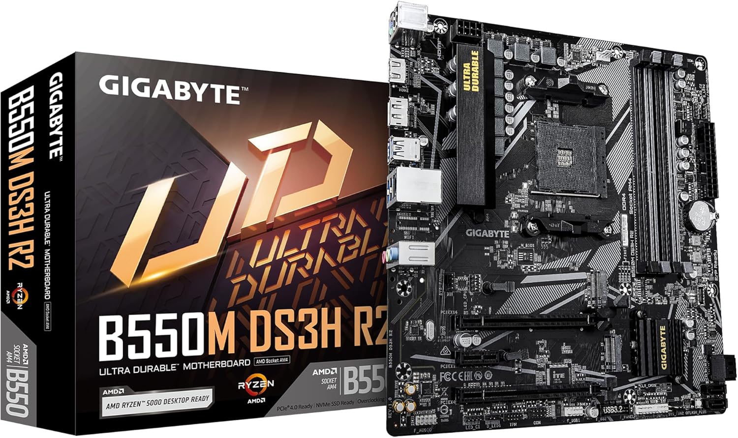 Motherboard Gigabyte B550M DS3H R2 Socket AM4/ DDR4/ PCIe 4.0/ Micro ATX