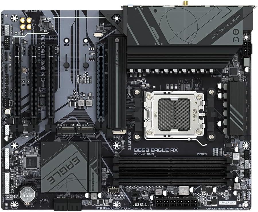 Motherboard Gigabyte B650 EAGLE AX Socket AM5/ DDR5/ PCIe 5.0 - Imagem 6