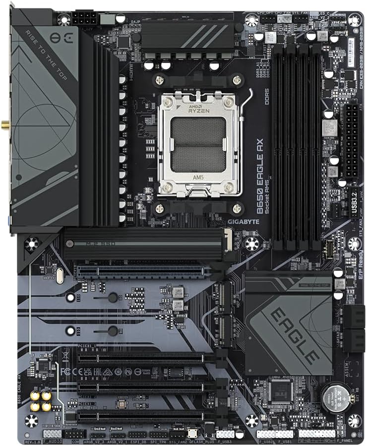 Motherboard Gigabyte B650 EAGLE AX Socket AM5/ DDR5/ PCIe 5.0 - Imagem 2