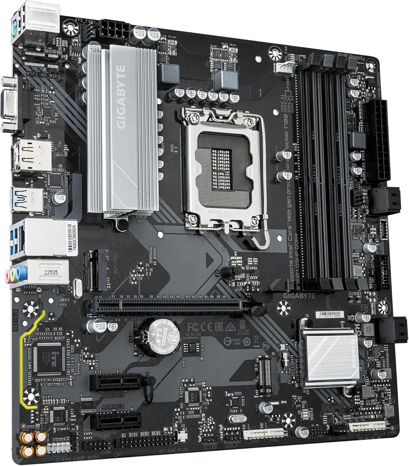 Motherboard Gigabyte B760M D3HP DDR4 Socket 1700/ DDR4/ PCIe 4.0/ Micro ATX - Imagem 3