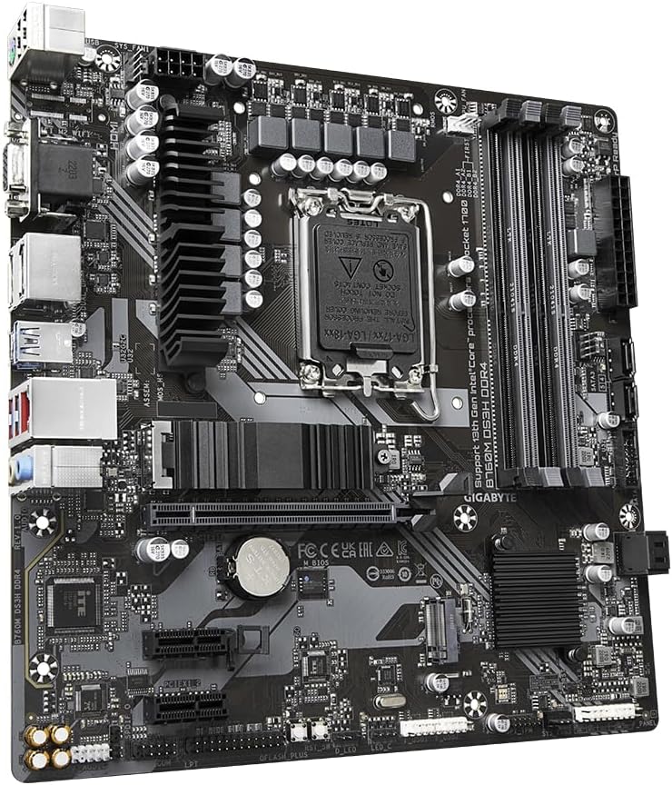 Motherboard Gigabyte B760M DS3H DDR4 Socket 1700/ DDR4/ PCIe 4.0/ Micro ATX - Imagem 4