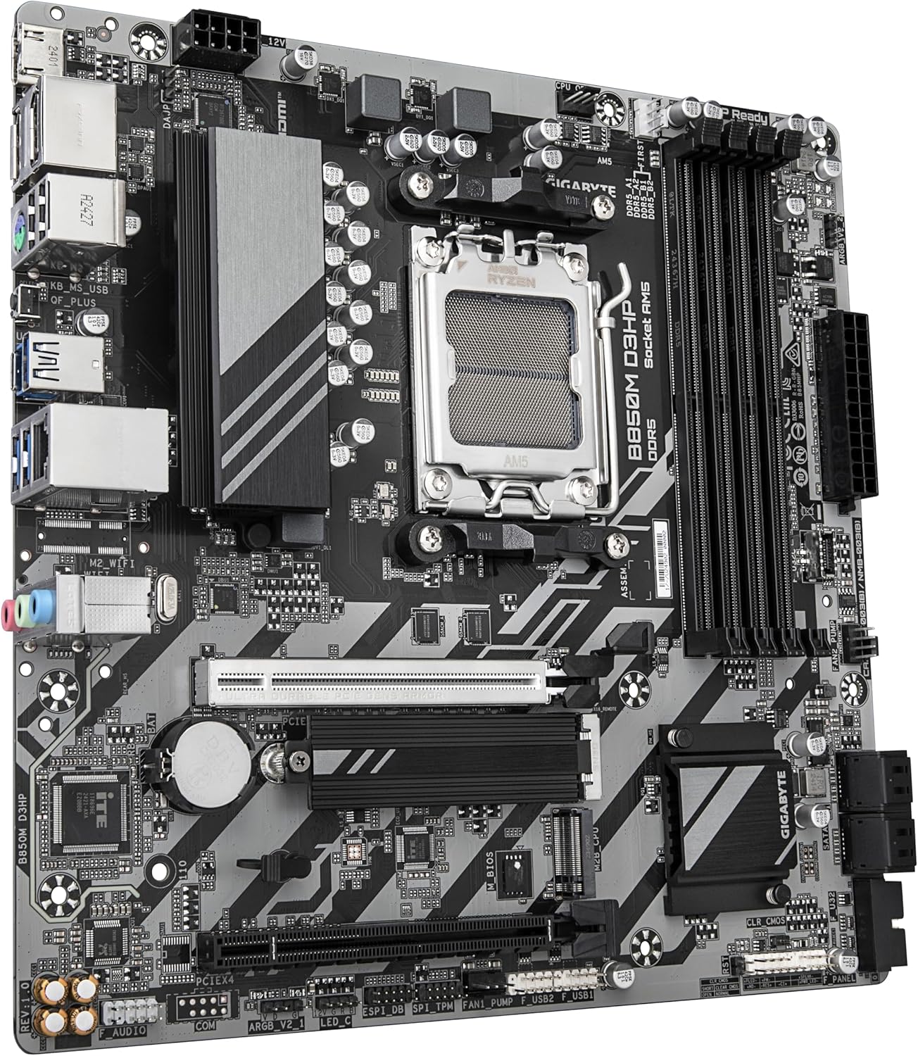 Motherboard Gigabyte B850M D3HP/ Socket AM5/ DDR5/ PCIe 5.0/ Micro ATX - Imagem 3