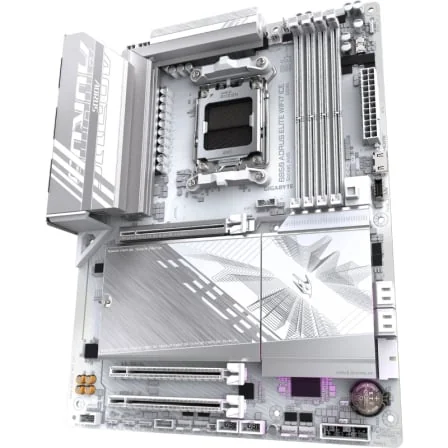 Motherboard Gigabyte B850 AORUS ELITE WIFI7 ICE Socket AM5 DDR5 PCIe 5.0 Branca - Imagem 4