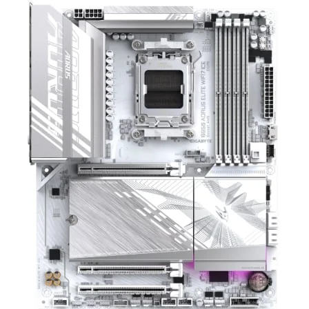 Motherboard Gigabyte B850 AORUS ELITE WIFI7 ICE Socket AM5 DDR5 PCIe 5.0 Branca - Imagem 2