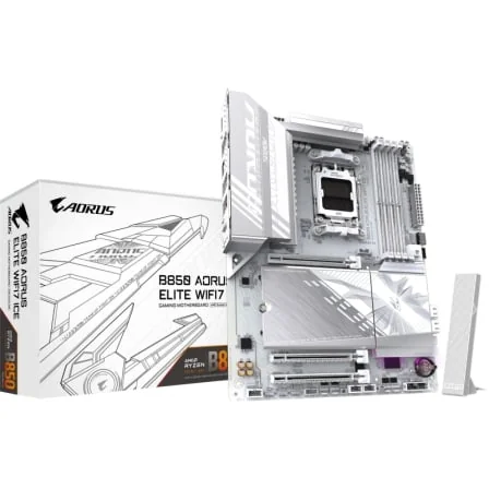 Motherboard Gigabyte B850 AORUS ELITE WIFI7 ICE Socket AM5 DDR5 PCIe 5.0 Branca