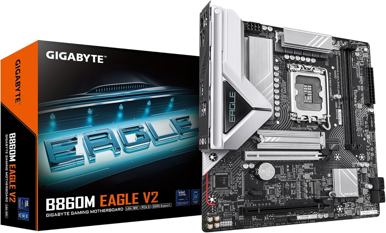 Motherboard Gigabyte B860M EAGLE Socket 1851/ DDR5/ PCIe 5.0/ Micro ATX - Imagem 1