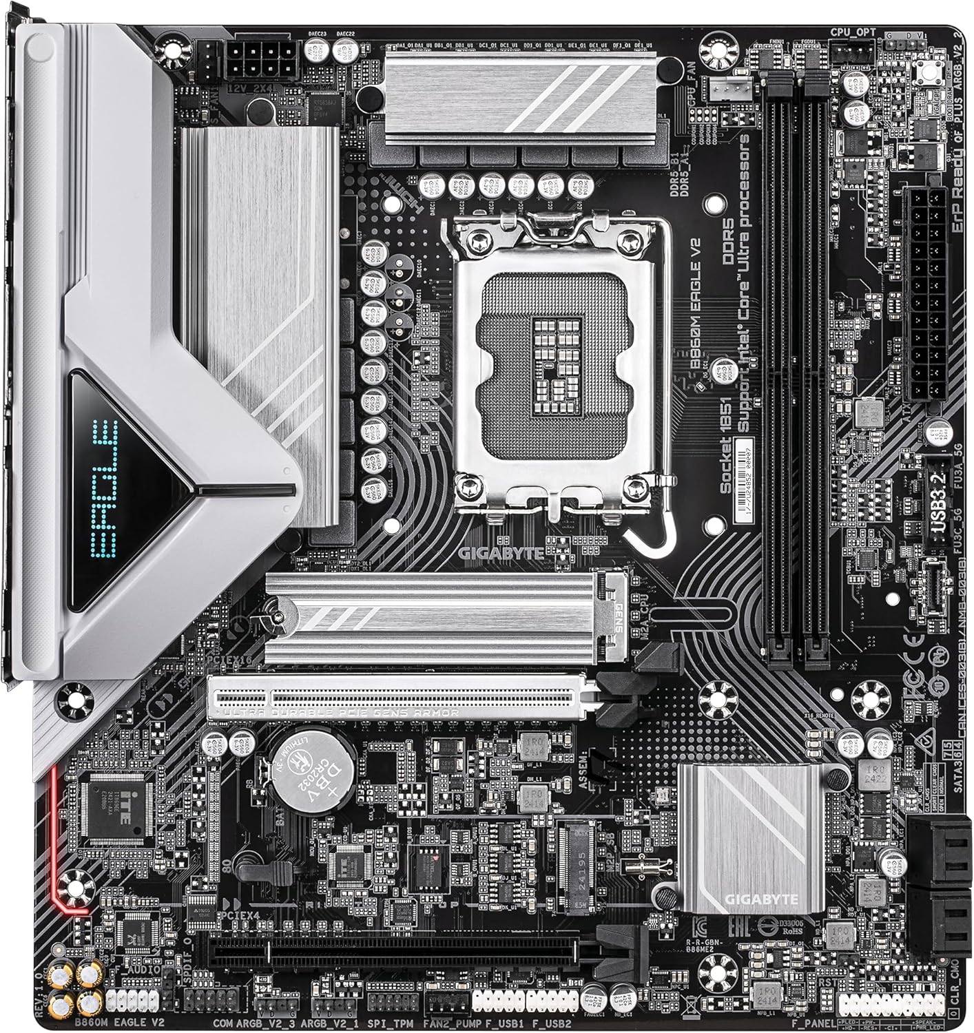 Motherboard Gigabyte B860M EAGLE Socket 1851/ DDR5/ PCIe 5.0/ Micro ATX - Imagem 2