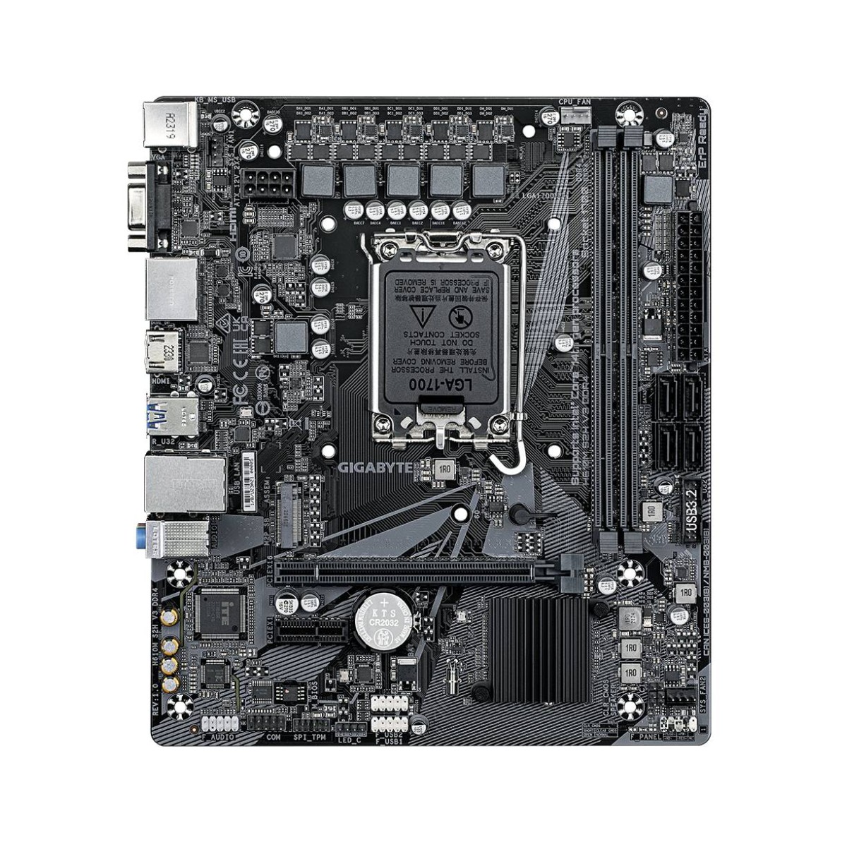 Motherboard Gigabyte H610M D3W DDR4 Socket LGA1700 PCIe 4.0 M.2 Micro ATX - Imagem 2