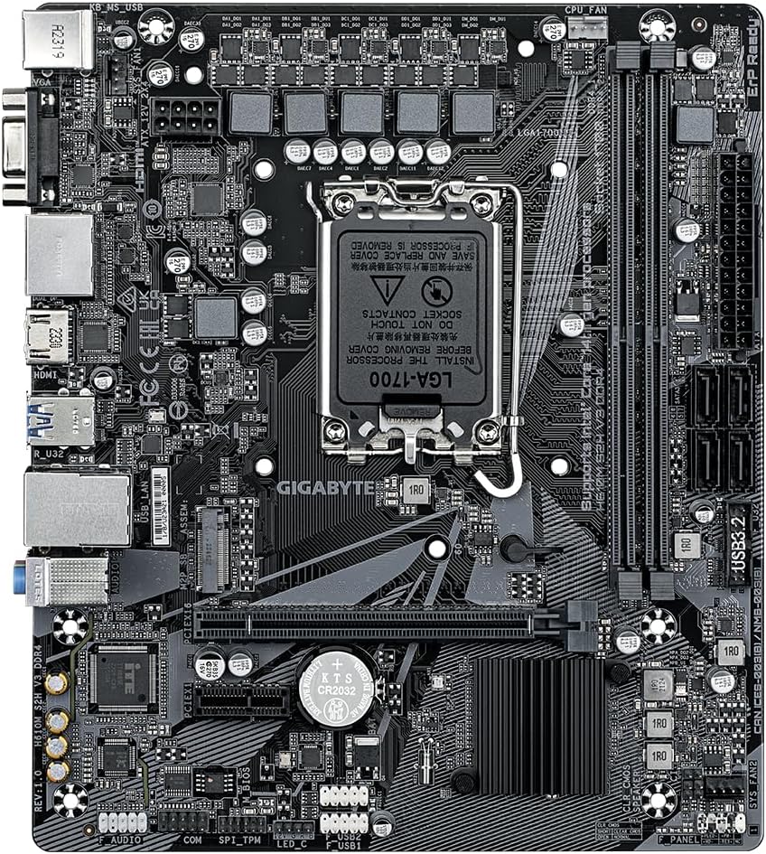 Motherboard Gigabyte H610M S2H V3 DDR4 Socket 1700/ DDR4/ PCIe 4.0/ Micro ATX - Imagem 2