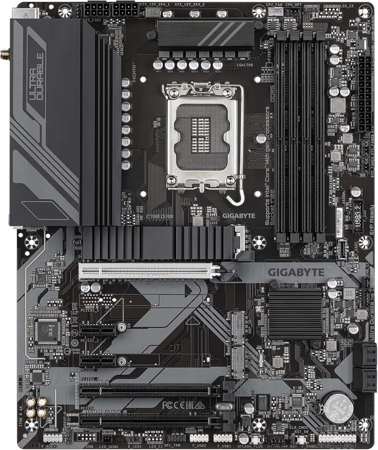 Motherboard Gigabyte Z790 D AX Socket 1700/ DDR5/ PCIe 4.0 - Imagem 2