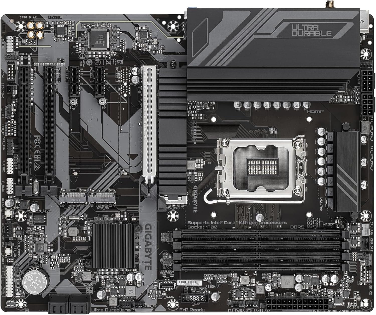 Motherboard Gigabyte Z790 D AX Socket 1700/ DDR5/ PCIe 4.0 - Imagem 4