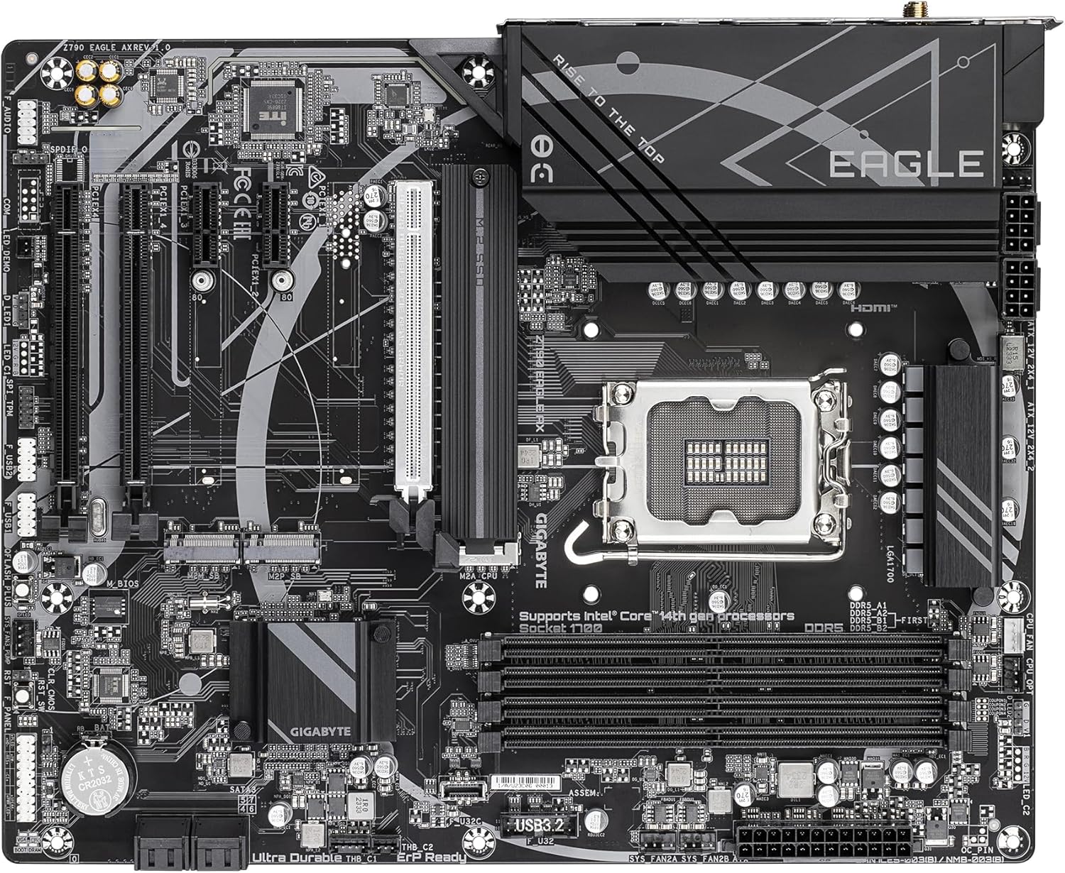Motherboard Gigabyte Z790 EAGLE AX Socket 1700/ DDR5/ PCIe 5.0 - Imagem 4
