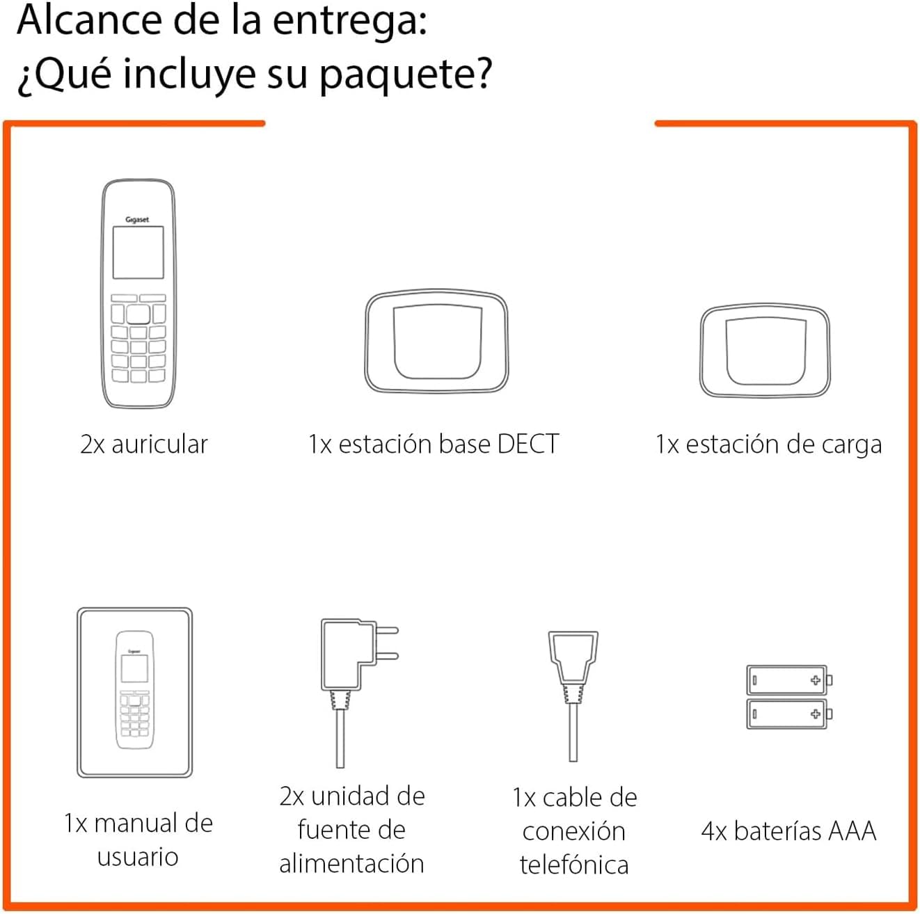 Telefone Sem Fios Gigaset A690/ Preto - Imagem 6