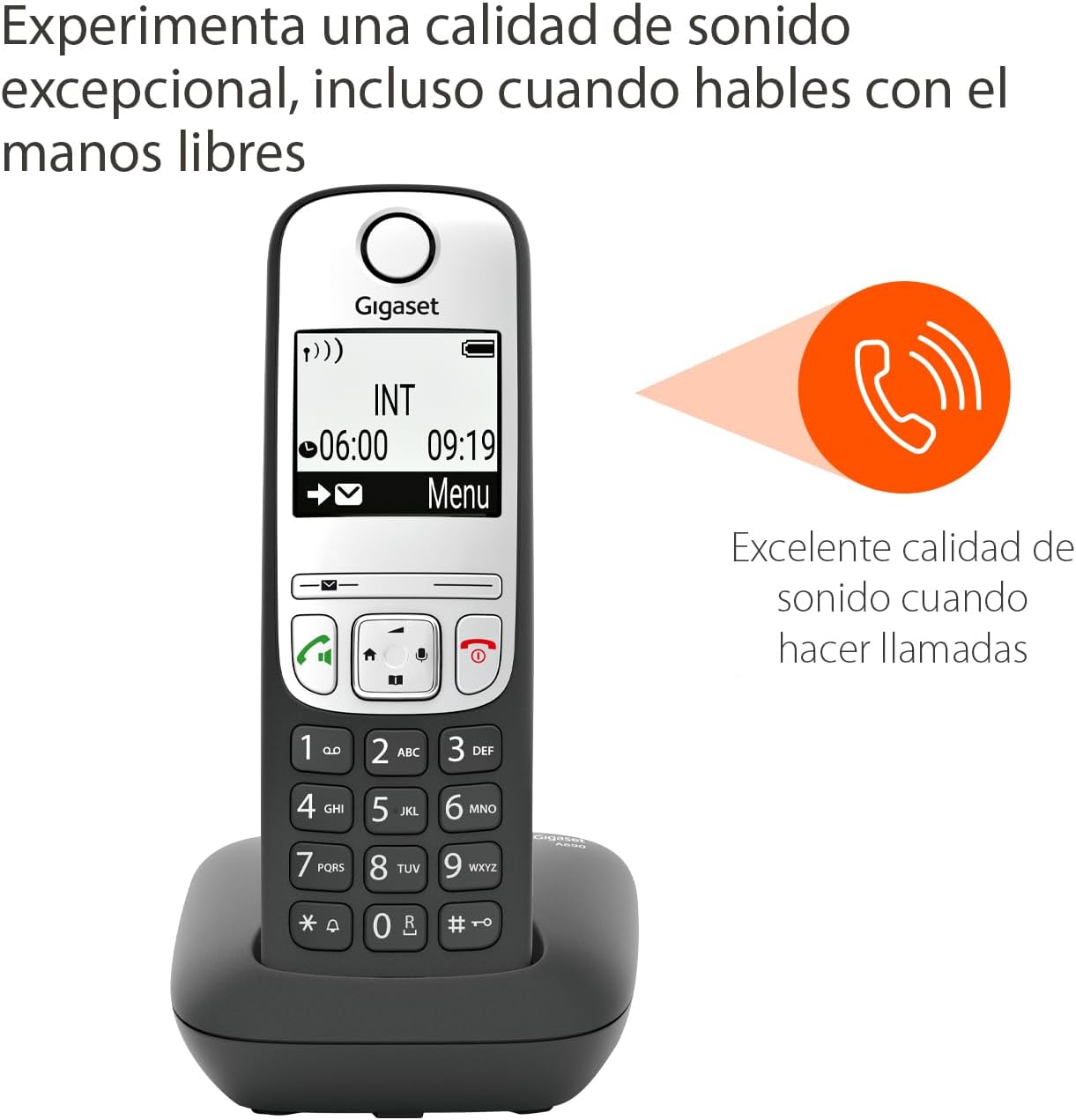 Telefone Sem Fios Gigaset A690/ Preto - Imagem 4