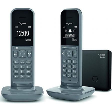 Telefone Sem Fios Gigaset CL390/ Pack DUO/ Cinzento