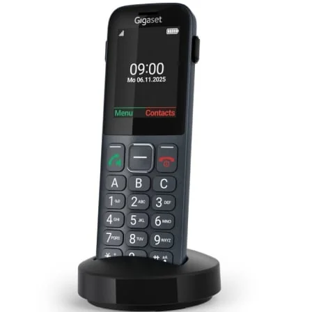 Telefone Fixo Sem Fios 4G Gigaset Comfort 600 SIM 2.4" Bluetooth 5.0 USB-C Preto - Imagem 2