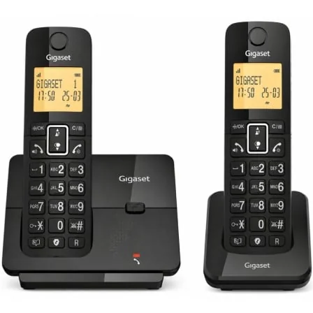 Telefone Sem Fios Gigaset Essential 300 DUO Preto